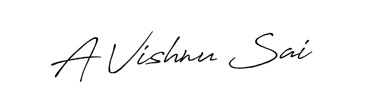 Here are the top 10 professional signature styles for the name A Vishnu Sai. These are the best autograph styles you can use for your name. A Vishnu Sai signature style 7 images and pictures png