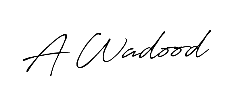 Also You can easily find your signature by using the search form. We will create A Wadood name handwritten signature images for you free of cost using Antro_Vectra_Bolder sign style. A Wadood signature style 7 images and pictures png