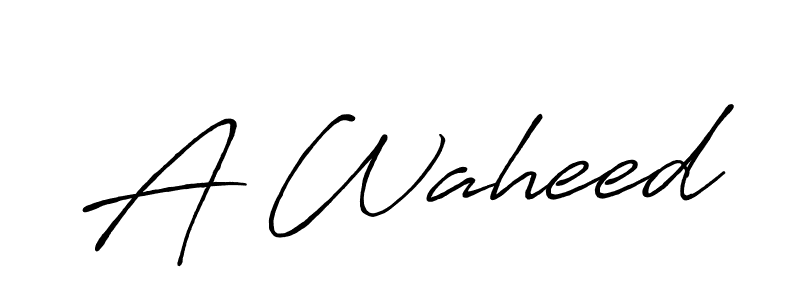 Here are the top 10 professional signature styles for the name A Waheed. These are the best autograph styles you can use for your name. A Waheed signature style 7 images and pictures png