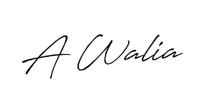 Once you've used our free online signature maker to create your best signature Antro_Vectra_Bolder style, it's time to enjoy all of the benefits that A Walia name signing documents. A Walia signature style 7 images and pictures png