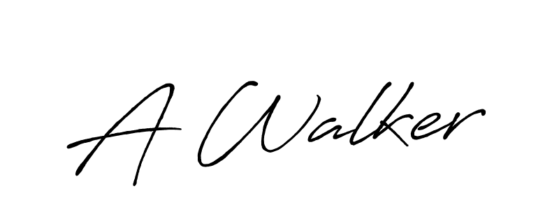 Use a signature maker to create a handwritten signature online. With this signature software, you can design (Antro_Vectra_Bolder) your own signature for name A Walker. A Walker signature style 7 images and pictures png