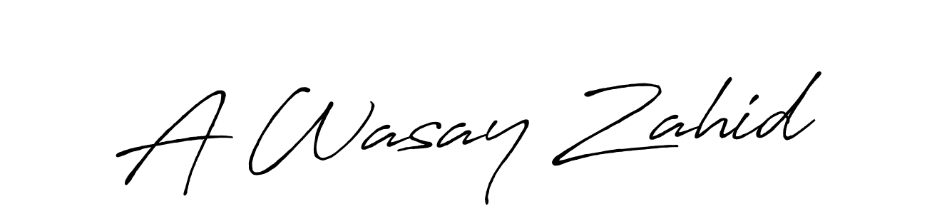 You should practise on your own different ways (Antro_Vectra_Bolder) to write your name (A Wasay Zahid) in signature. don't let someone else do it for you. A Wasay Zahid signature style 7 images and pictures png