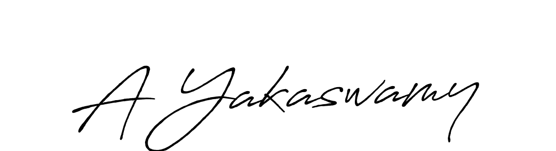 How to make A Yakaswamy name signature. Use Antro_Vectra_Bolder style for creating short signs online. This is the latest handwritten sign. A Yakaswamy signature style 7 images and pictures png