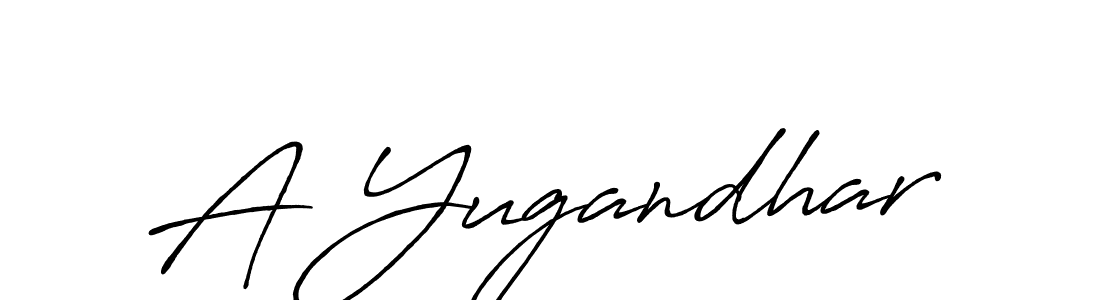 Antro_Vectra_Bolder is a professional signature style that is perfect for those who want to add a touch of class to their signature. It is also a great choice for those who want to make their signature more unique. Get A Yugandhar name to fancy signature for free. A Yugandhar signature style 7 images and pictures png