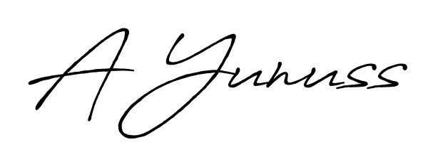 Master the art of signing with A Yunuss written in fluent Antro_Vectra_Bolder script. A great template to practice and refine your handwriting. A Yunuss signature style 7 images and pictures png