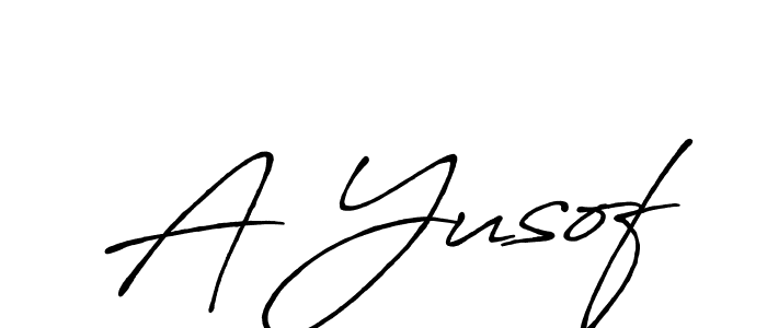 How to make A Yusof name signature. Use Antro_Vectra_Bolder style for creating short signs online. This is the latest handwritten sign. A Yusof signature style 7 images and pictures png