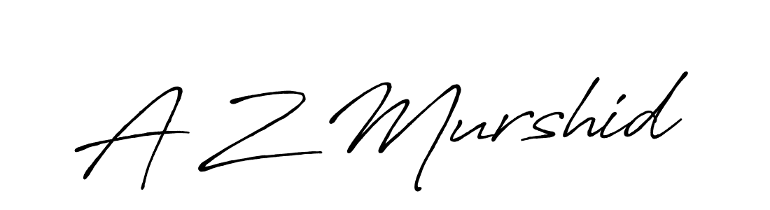 if you are searching for the best signature style for your name A Z Murshid. so please give up your signature search. here we have designed multiple signature styles  using Antro_Vectra_Bolder. A Z Murshid signature style 7 images and pictures png