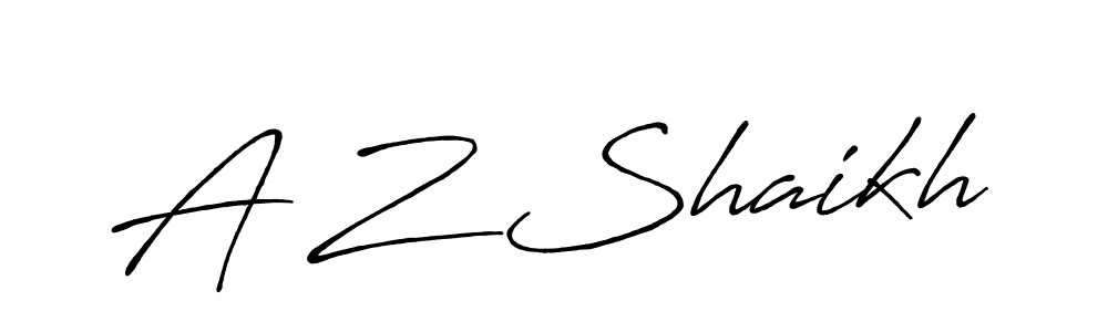Similarly Antro_Vectra_Bolder is the best handwritten signature design. Signature creator online .You can use it as an online autograph creator for name A Z Shaikh. A Z Shaikh signature style 7 images and pictures png