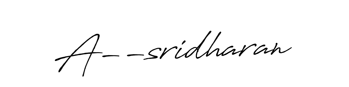 Make a short A--sridharan signature style. Manage your documents anywhere anytime using Antro_Vectra_Bolder. Create and add eSignatures, submit forms, share and send files easily. A--sridharan signature style 7 images and pictures png