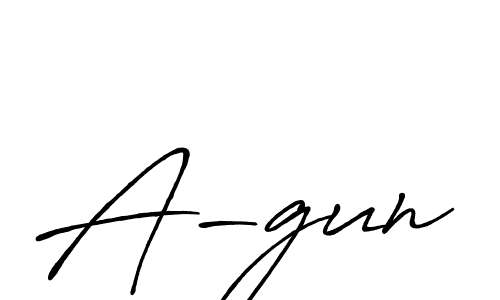 if you are searching for the best signature style for your name A-gun. so please give up your signature search. here we have designed multiple signature styles  using Antro_Vectra_Bolder. A-gun signature style 7 images and pictures png