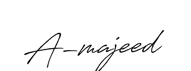 Use a signature maker to create a handwritten signature online. With this signature software, you can design (Antro_Vectra_Bolder) your own signature for name A-majeed. A-majeed signature style 7 images and pictures png