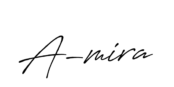 Create a beautiful signature design for name A-mira. With this signature (Antro_Vectra_Bolder) fonts, you can make a handwritten signature for free. A-mira signature style 7 images and pictures png