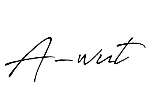 This is the best signature style for the A-wut name. Also you like these signature font (Antro_Vectra_Bolder). Mix name signature. A-wut signature style 7 images and pictures png