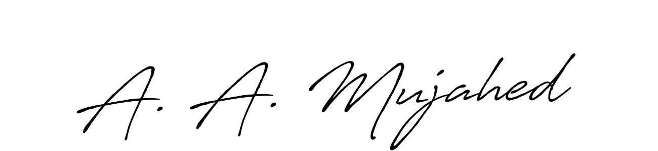 You can use this online signature creator to create a handwritten signature for the name A. A. Mujahed. This is the best online autograph maker. A. A. Mujahed signature style 7 images and pictures png