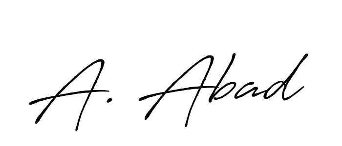 Similarly Antro_Vectra_Bolder is the best handwritten signature design. Signature creator online .You can use it as an online autograph creator for name A. Abad. A. Abad signature style 7 images and pictures png