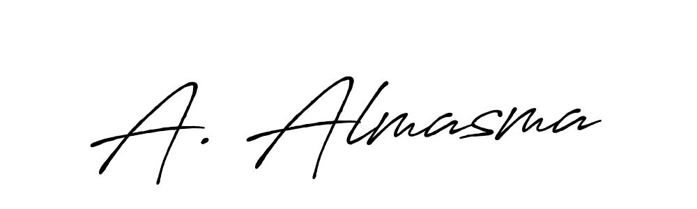 Use a signature maker to create a handwritten signature online. With this signature software, you can design (Antro_Vectra_Bolder) your own signature for name A. Almasma. A. Almasma signature style 7 images and pictures png
