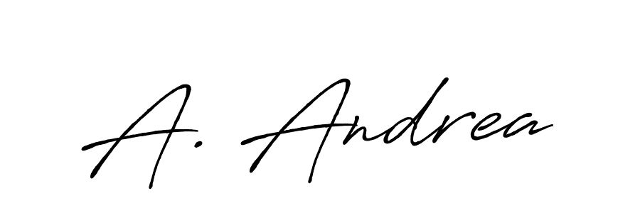 Also You can easily find your signature by using the search form. We will create A. Andrea name handwritten signature images for you free of cost using Antro_Vectra_Bolder sign style. A. Andrea signature style 7 images and pictures png