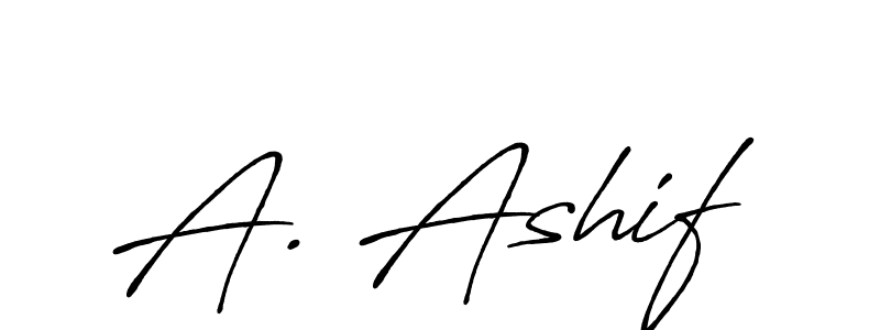 This is the best signature style for the A. Ashif name. Also you like these signature font (Antro_Vectra_Bolder). Mix name signature. A. Ashif signature style 7 images and pictures png