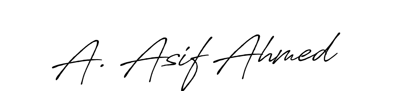 Design your own signature with our free online signature maker. With this signature software, you can create a handwritten (Antro_Vectra_Bolder) signature for name A. Asif Ahmed. A. Asif Ahmed signature style 7 images and pictures png