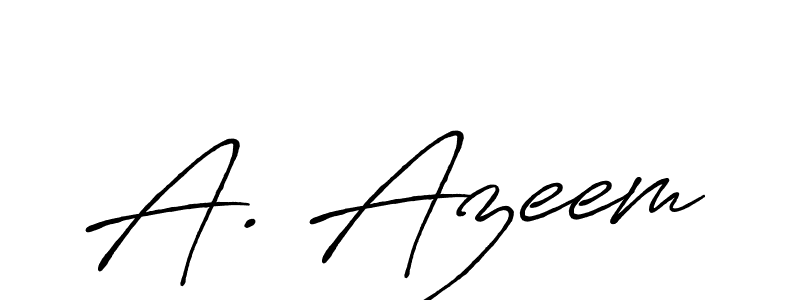 It looks lik you need a new signature style for name A. Azeem. Design unique handwritten (Antro_Vectra_Bolder) signature with our free signature maker in just a few clicks. A. Azeem signature style 7 images and pictures png