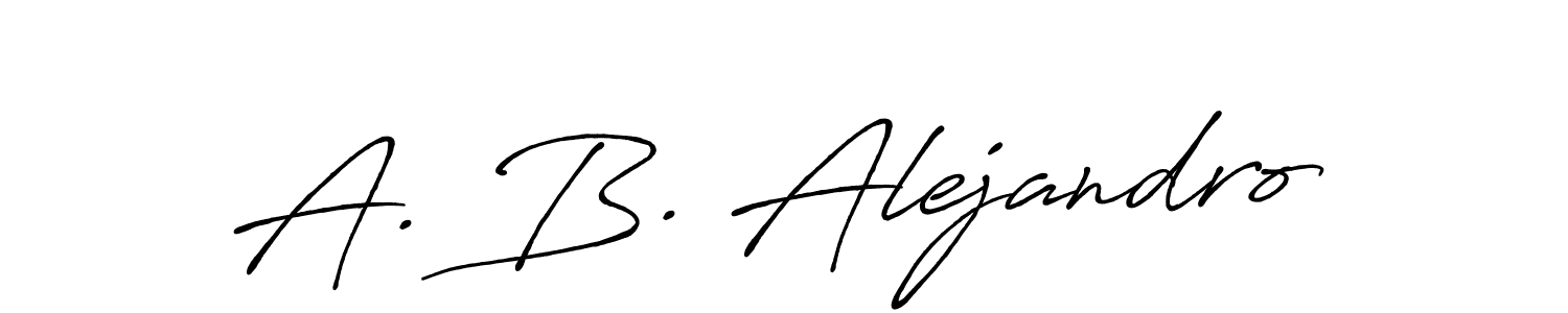 Once you've used our free online signature maker to create your best signature Antro_Vectra_Bolder style, it's time to enjoy all of the benefits that A. B. Alejandro name signing documents. A. B. Alejandro signature style 7 images and pictures png