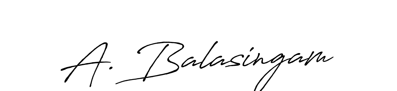 Create a beautiful signature design for name A. Balasingam. With this signature (Antro_Vectra_Bolder) fonts, you can make a handwritten signature for free. A. Balasingam signature style 7 images and pictures png