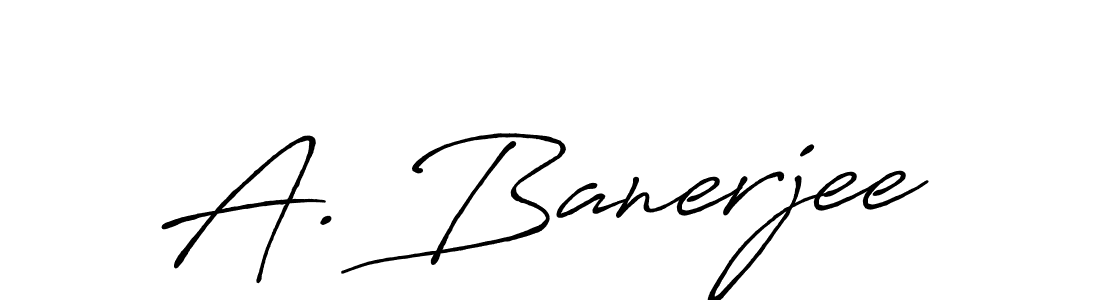 Antro_Vectra_Bolder is a professional signature style that is perfect for those who want to add a touch of class to their signature. It is also a great choice for those who want to make their signature more unique. Get A. Banerjee name to fancy signature for free. A. Banerjee signature style 7 images and pictures png