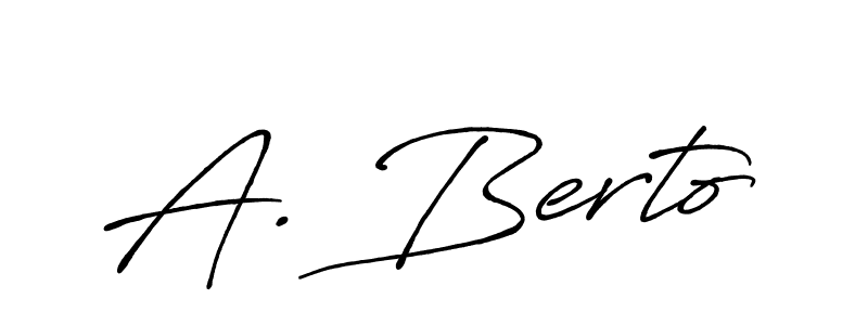 Best and Professional Signature Style for A. Berto. Antro_Vectra_Bolder Best Signature Style Collection. A. Berto signature style 7 images and pictures png