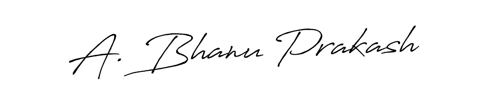 Design your own signature with our free online signature maker. With this signature software, you can create a handwritten (Antro_Vectra_Bolder) signature for name A. Bhanu Prakash. A. Bhanu Prakash signature style 7 images and pictures png