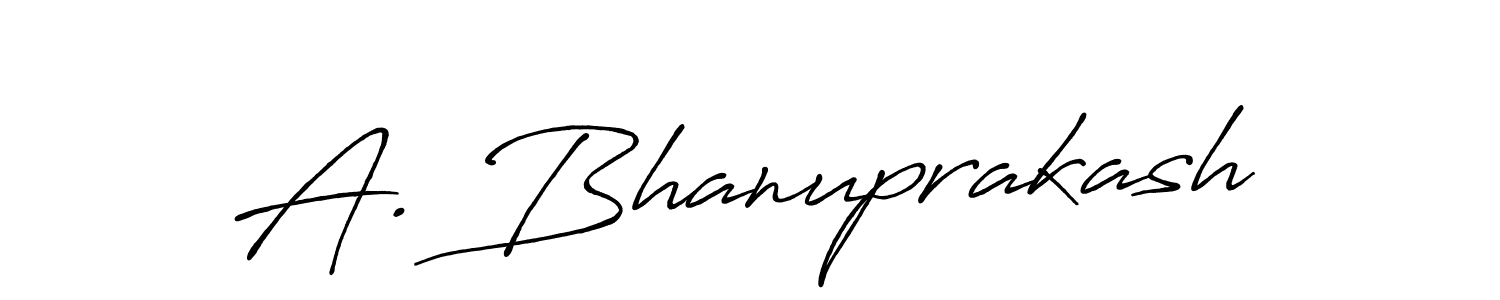 A. Bhanuprakash stylish signature style. Best Handwritten Sign (Antro_Vectra_Bolder) for my name. Handwritten Signature Collection Ideas for my name A. Bhanuprakash. A. Bhanuprakash signature style 7 images and pictures png