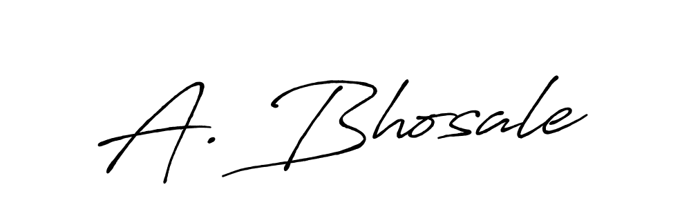 Design your own signature with our free online signature maker. With this signature software, you can create a handwritten (Antro_Vectra_Bolder) signature for name A. Bhosale. A. Bhosale signature style 7 images and pictures png