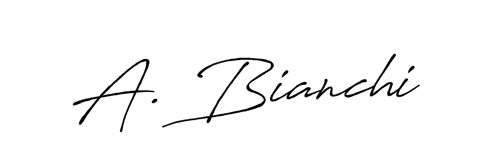 How to make A. Bianchi signature? Antro_Vectra_Bolder is a professional autograph style. Create handwritten signature for A. Bianchi name. A. Bianchi signature style 7 images and pictures png