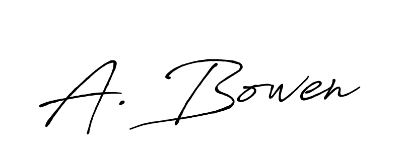 Make a beautiful signature design for name A. Bowen. With this signature (Antro_Vectra_Bolder) style, you can create a handwritten signature for free. A. Bowen signature style 7 images and pictures png