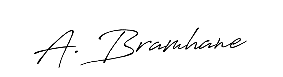 Use a signature maker to create a handwritten signature online. With this signature software, you can design (Antro_Vectra_Bolder) your own signature for name A. Bramhane. A. Bramhane signature style 7 images and pictures png