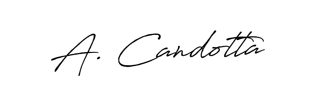 Design your own signature with our free online signature maker. With this signature software, you can create a handwritten (Antro_Vectra_Bolder) signature for name A. Candotta. A. Candotta signature style 7 images and pictures png