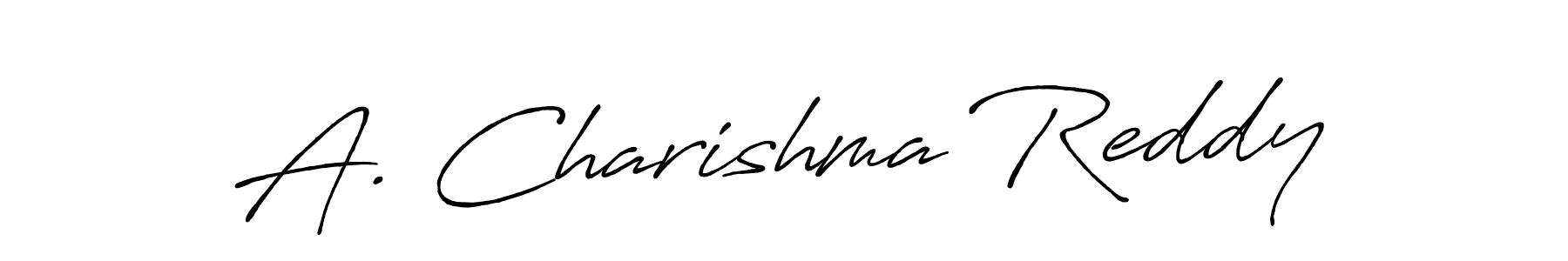 if you are searching for the best signature style for your name A. Charishma Reddy. so please give up your signature search. here we have designed multiple signature styles  using Antro_Vectra_Bolder. A. Charishma Reddy signature style 7 images and pictures png
