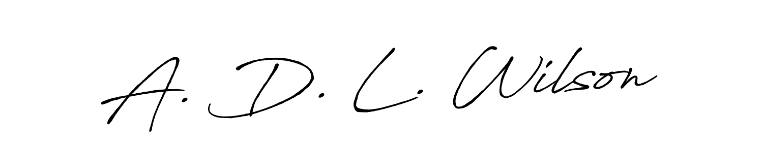 Similarly Antro_Vectra_Bolder is the best handwritten signature design. Signature creator online .You can use it as an online autograph creator for name A. D. L. Wilson. A. D. L. Wilson signature style 7 images and pictures png