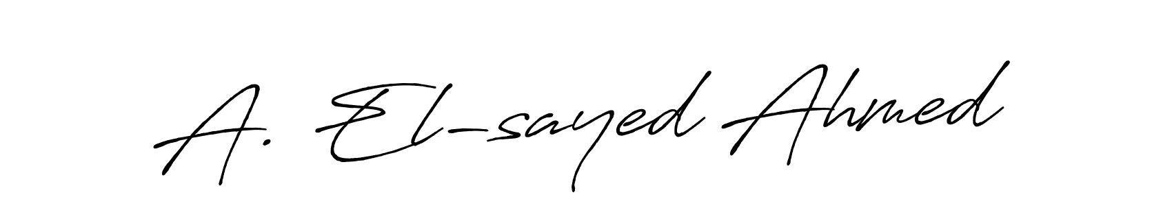 Make a short A. El-sayed Ahmed signature style. Manage your documents anywhere anytime using Antro_Vectra_Bolder. Create and add eSignatures, submit forms, share and send files easily. A. El-sayed Ahmed signature style 7 images and pictures png