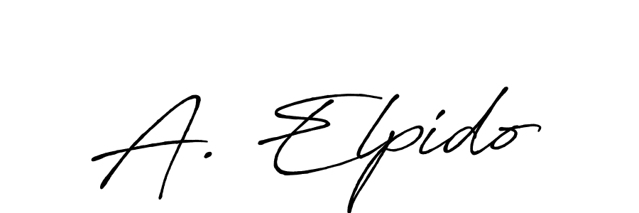 Also we have A. Elpido name is the best signature style. Create professional handwritten signature collection using Antro_Vectra_Bolder autograph style. A. Elpido signature style 7 images and pictures png