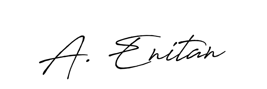 Use a signature maker to create a handwritten signature online. With this signature software, you can design (Antro_Vectra_Bolder) your own signature for name A. Enitan. A. Enitan signature style 7 images and pictures png