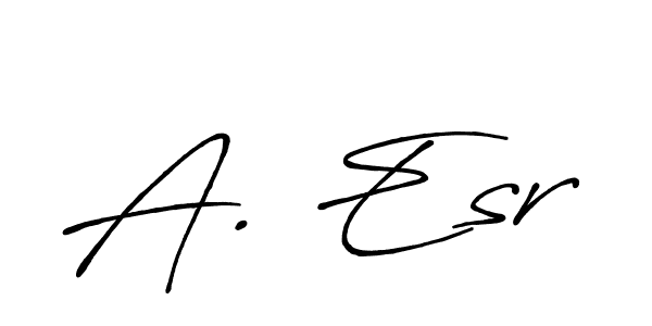 A. Esr stylish signature style. Best Handwritten Sign (Antro_Vectra_Bolder) for my name. Handwritten Signature Collection Ideas for my name A. Esr. A. Esr signature style 7 images and pictures png