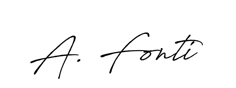Make a beautiful signature design for name A. Fonti. With this signature (Antro_Vectra_Bolder) style, you can create a handwritten signature for free. A. Fonti signature style 7 images and pictures png