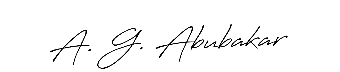 Best and Professional Signature Style for A. G. Abubakar. Antro_Vectra_Bolder Best Signature Style Collection. A. G. Abubakar signature style 7 images and pictures png