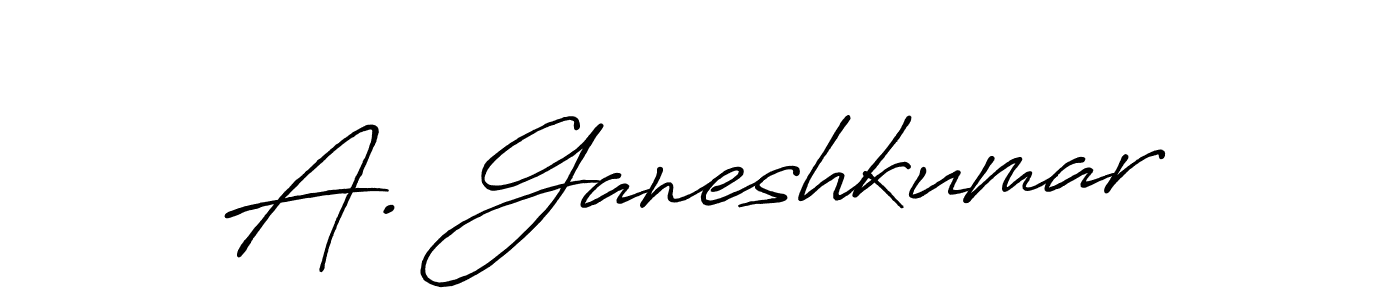 You should practise on your own different ways (Antro_Vectra_Bolder) to write your name (A. Ganeshkumar) in signature. don't let someone else do it for you. A. Ganeshkumar signature style 7 images and pictures png