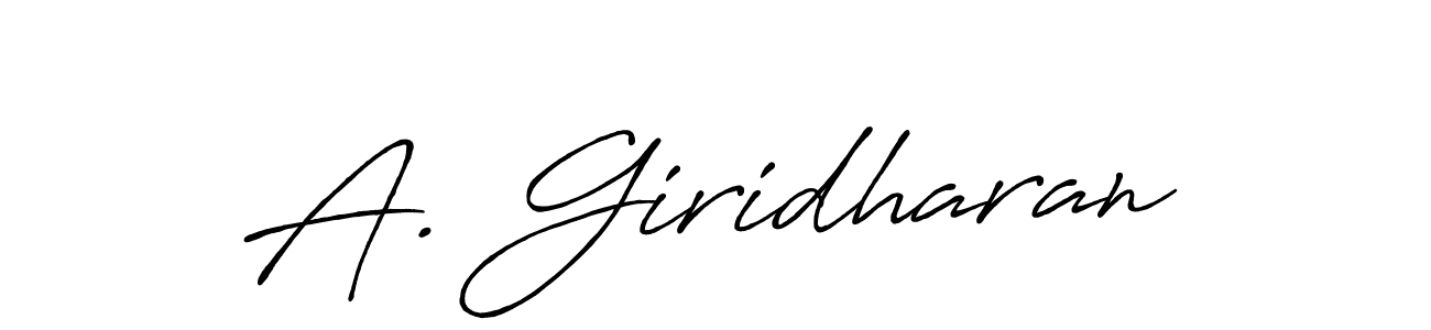 How to Draw A. Giridharan signature style? Antro_Vectra_Bolder is a latest design signature styles for name A. Giridharan. A. Giridharan signature style 7 images and pictures png
