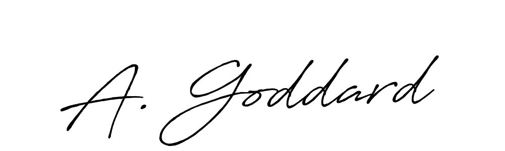 Design your own signature with our free online signature maker. With this signature software, you can create a handwritten (Antro_Vectra_Bolder) signature for name A. Goddard. A. Goddard signature style 7 images and pictures png