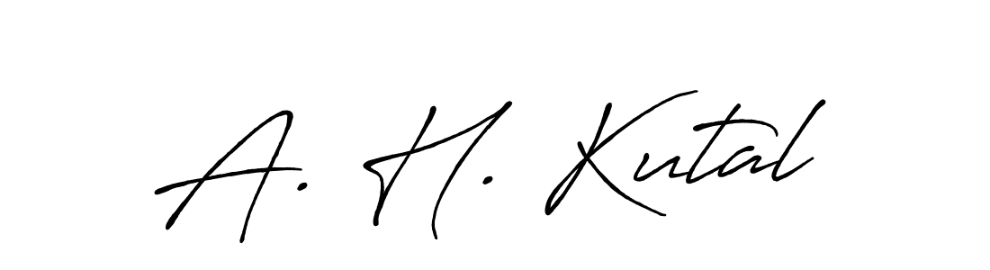 Once you've used our free online signature maker to create your best signature Antro_Vectra_Bolder style, it's time to enjoy all of the benefits that A. H. Kutal name signing documents. A. H. Kutal signature style 7 images and pictures png