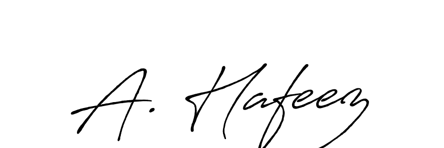Use a signature maker to create a handwritten signature online. With this signature software, you can design (Antro_Vectra_Bolder) your own signature for name A. Hafeez. A. Hafeez signature style 7 images and pictures png