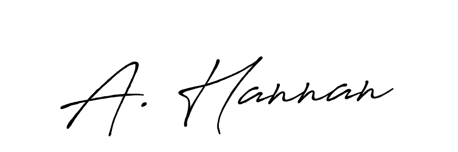 Make a beautiful signature design for name A. Hannan. With this signature (Antro_Vectra_Bolder) style, you can create a handwritten signature for free. A. Hannan signature style 7 images and pictures png