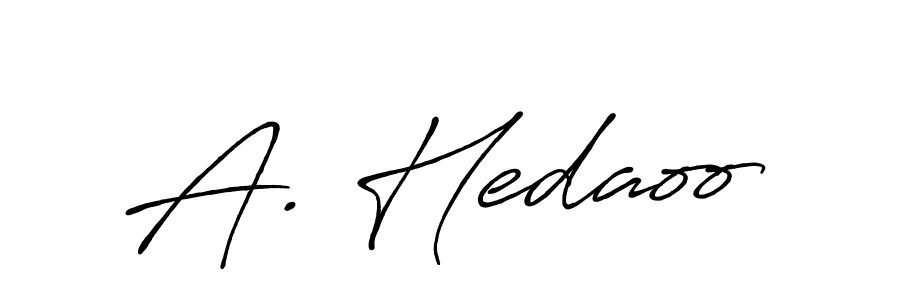 if you are searching for the best signature style for your name A. Hedaoo. so please give up your signature search. here we have designed multiple signature styles  using Antro_Vectra_Bolder. A. Hedaoo signature style 7 images and pictures png